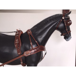 Harnais Lux en cuir en simple Arden pour attelage de dressage