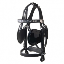 Bride en cuir vernis Lux Idéal Equestrian