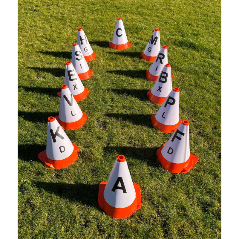 Housse lettres pour cônes de maniabilité d'attelage