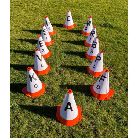 Housse lettres pour cônes de maniabilité d'attelage