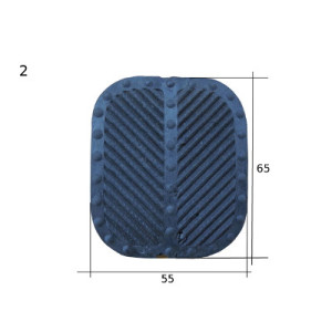 Semelle pour pédale de frein 55 x65mm