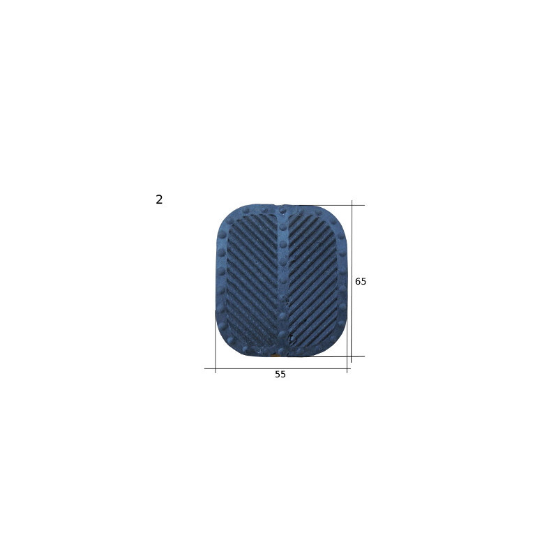 Semelle pour pédale de frein 55 x65mm