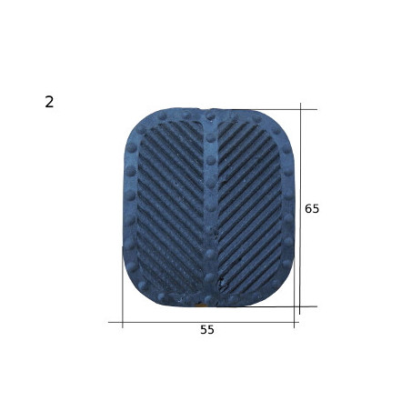 Semelle pour pédale de frein 55 x65mm