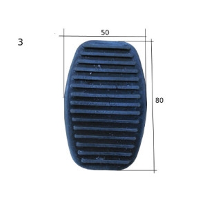 Semelle pour pédale de frein 50x80mm