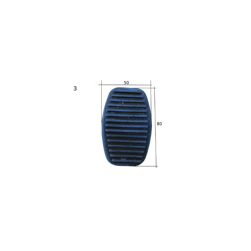 Semelle pour pédale de frein 50x80mm