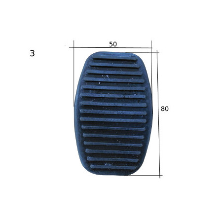 Semelle pour pédale de frein 50x80mm