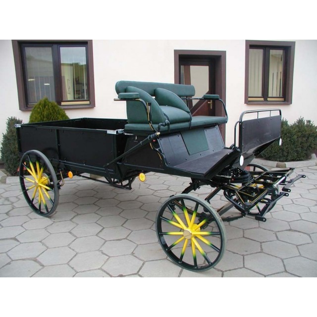 voiture wagonnette à traction animale