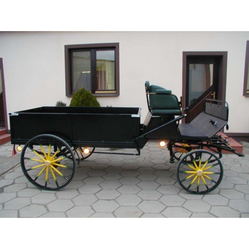 voiture wagonnette à traction animale
