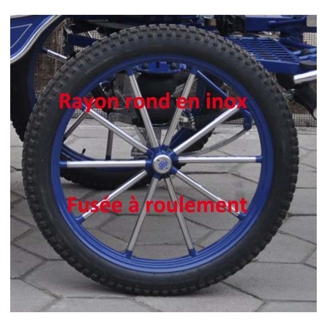 Roue de véhicule hippomobile