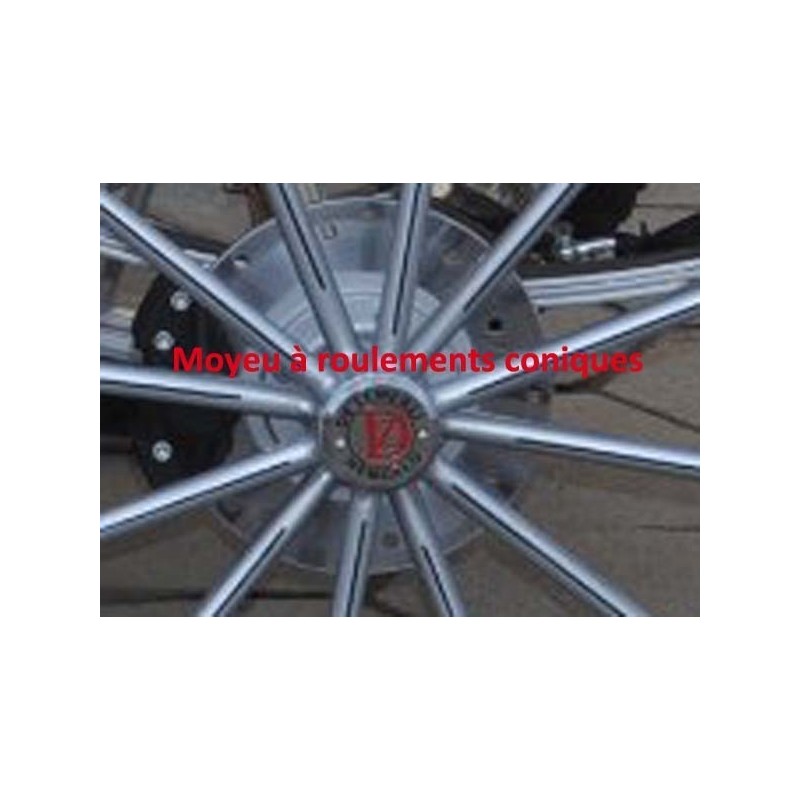 Roue  inox pour fusée à roulements à rayon rond