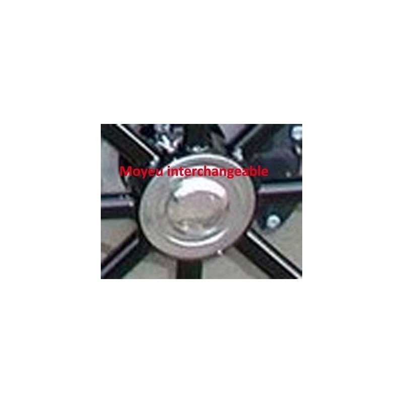 Roue interchangeable  rayon ovale en inox