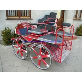 voiture attelage marathon loisir cheval avec siège suspendu