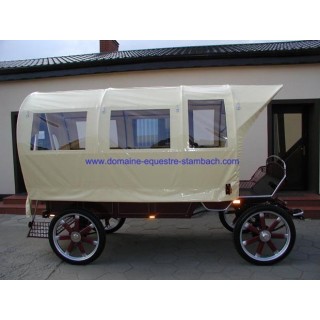 wagonette pour chevaux avec éclairage