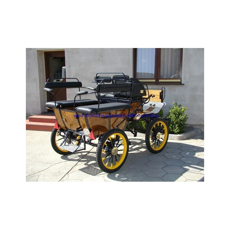 véhicule attelage hippomobile wagonnette poney