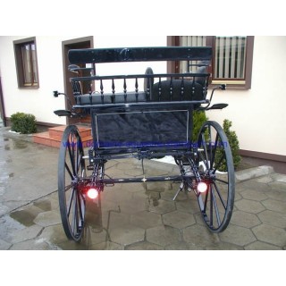 gig ou sulky hippomobile dominiak attelage poney anes
