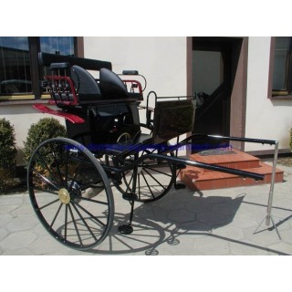 gig ou sulky hippomobile dominiak attelage poney anes