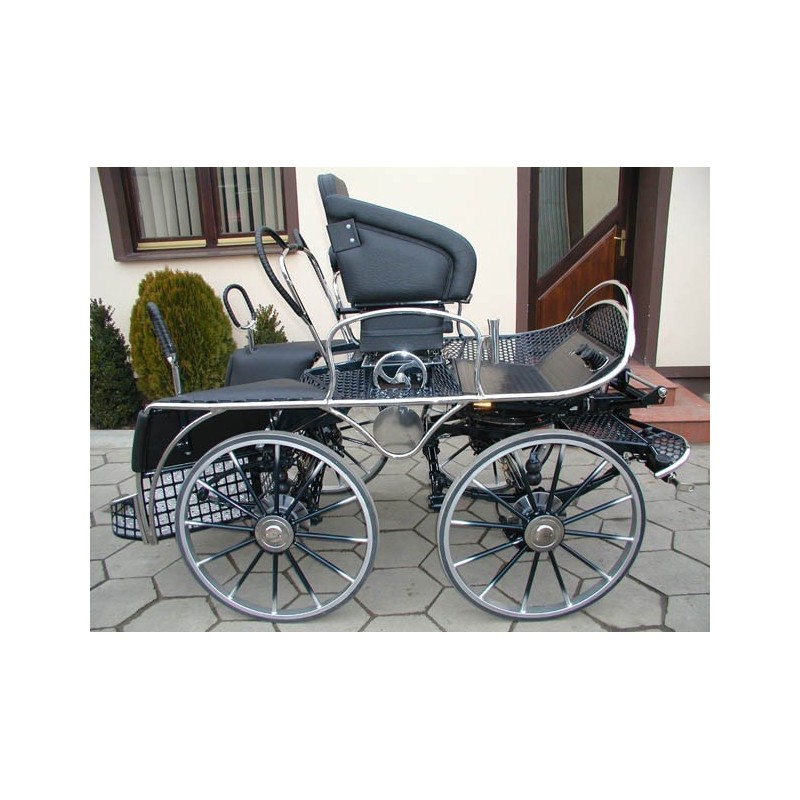 voiture attelage hippomobile pour marathon chevaux