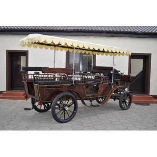 voiture hippomobile wagonnette pour atteler des chevaux