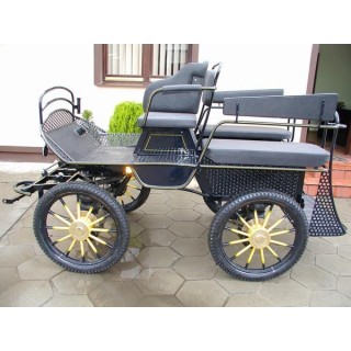 voiture attelage hippomobile marathon loisir avec roue  pneumatique