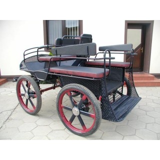 voiture attelage hippomobile marathon loisir avec roue  pneumatique