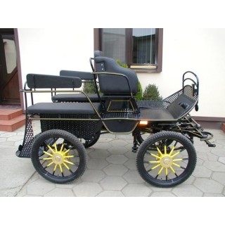 voiture attelage hippomobile marathon loisir avec roue  pneumatique