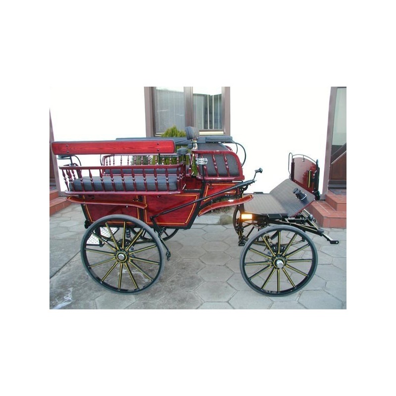 véhicule attelage hippomobile wagonnette  poneys