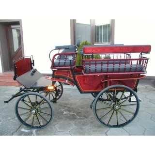 véhicule attelage hippomobile wagonnette  poneys