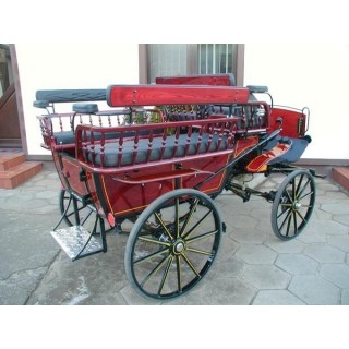 véhicule attelage hippomobile wagonnette  poneys