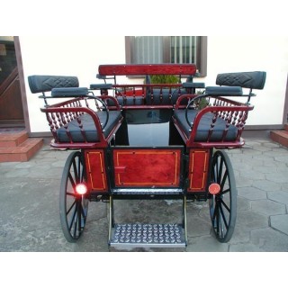 véhicule attelage hippomobile wagonnette  poneys