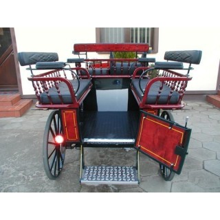 véhicule attelage hippomobile wagonnette  poneys