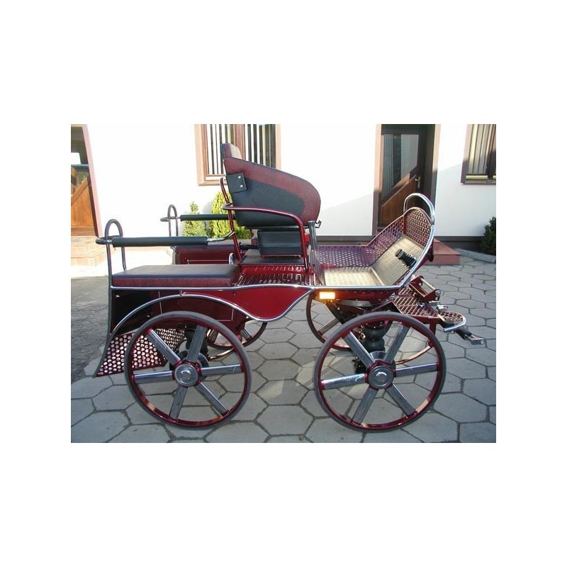 voiture attelage hippomobile marathon loisir finition inox
