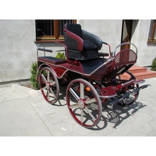 voiture attelage hippomobile marathon loisir finition inox