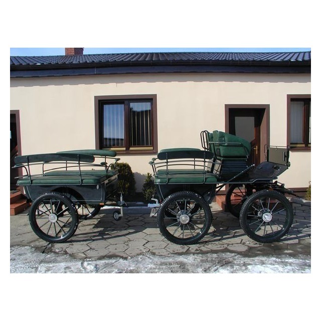 voiture hippomobile wagonnette pour attelelage de chevaux