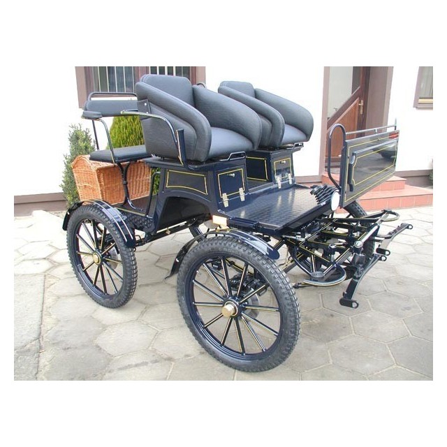 voiture d'attelage école pour poney ou chevaux