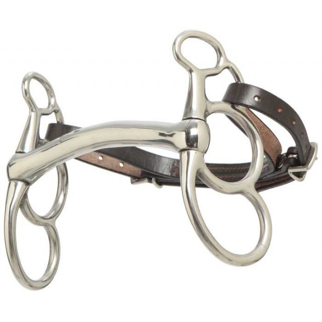 Mors zilco papillon gourmette en cuir