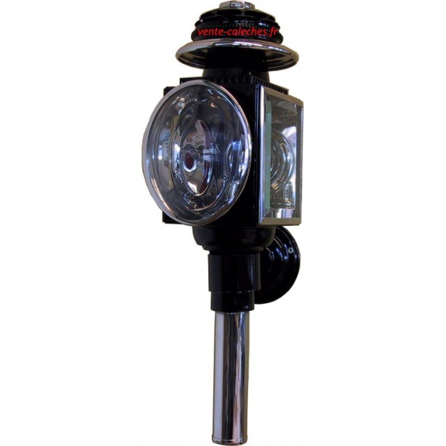 Lanterne cylindrique exclusive noir chrome
