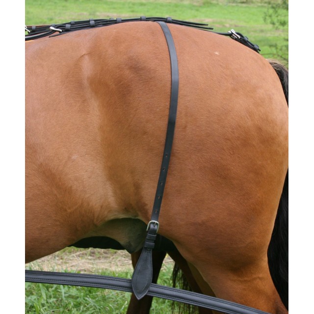 Porte trait en cuir avec poires